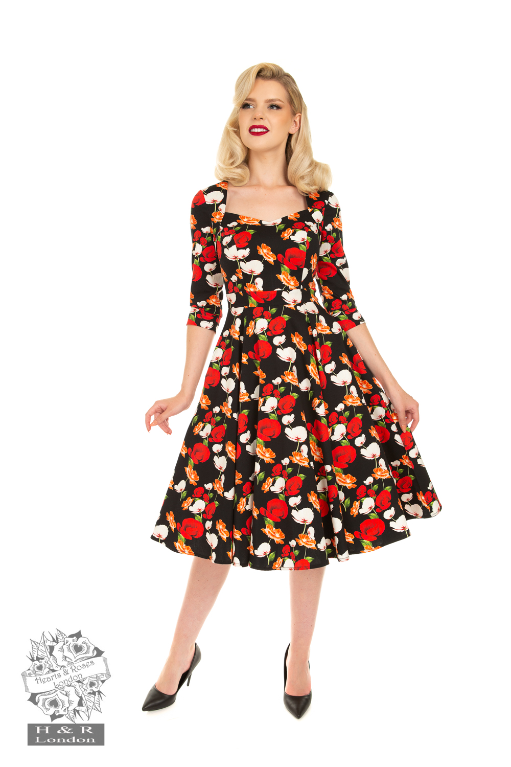 Ashley Floral Swing Dress